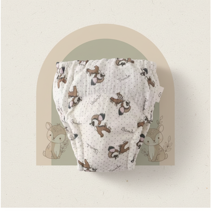 Couche lavable biches - style scandinave minimaliste