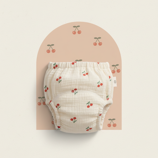 Couche lavable cerises - style scandinave minimaliste