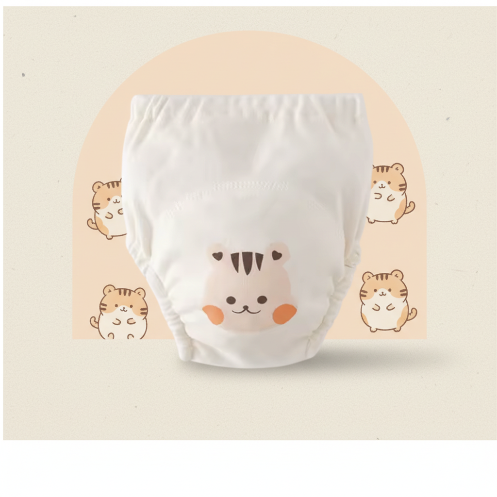 Couche lavable hamster - style scandinave minimaliste